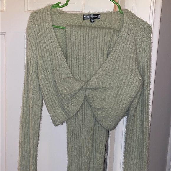 carli bybel x missguided sage co ord - Picture 4 of 5